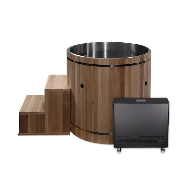 Dynamic Cold Therapy Stainless Steel Plunge Tub Dynamic Cold Therapy Stainless Steel Plunge Tub with Pacific Cedar