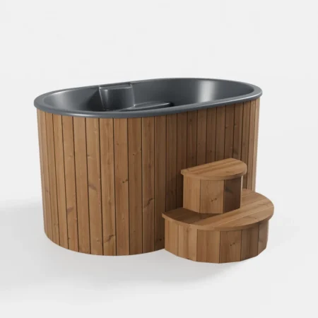 SaunaLife 2-Person Thermo-Pine Cold/Hot Plunge Tub