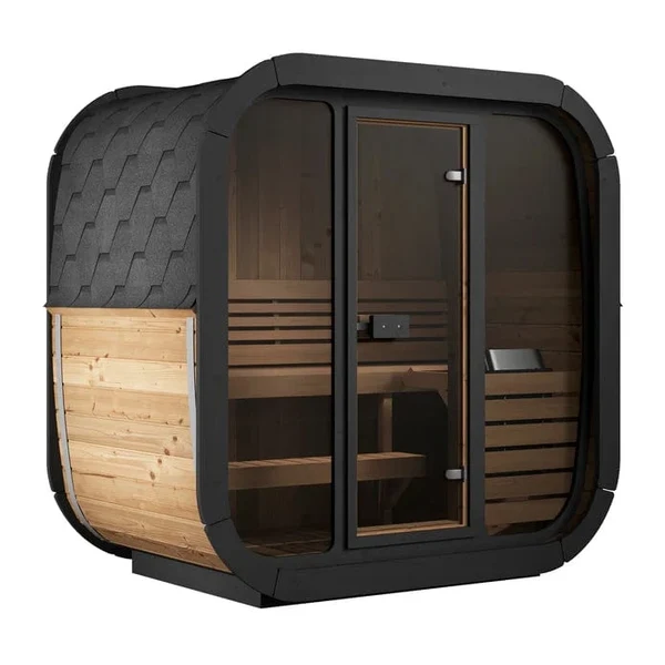 SaunaLife Model CL4G 3 Person Cube Series Outdoor Sauna Kit SaunaLife Model CL4G 3 Person Cube Series Outdoor Sauna Kit