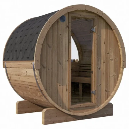 Saunas For Sale Near Me SaunaLife Model E6W 3 Person Sauna Barrel-Window