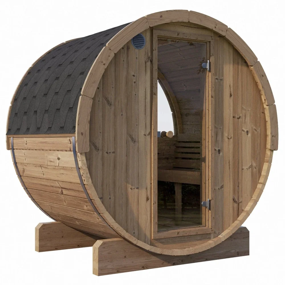 SaunaLife Model E6W 3 Person Sauna Barrel-Window SaunaLife Model E6W 3 Person Sauna Barrel-Window