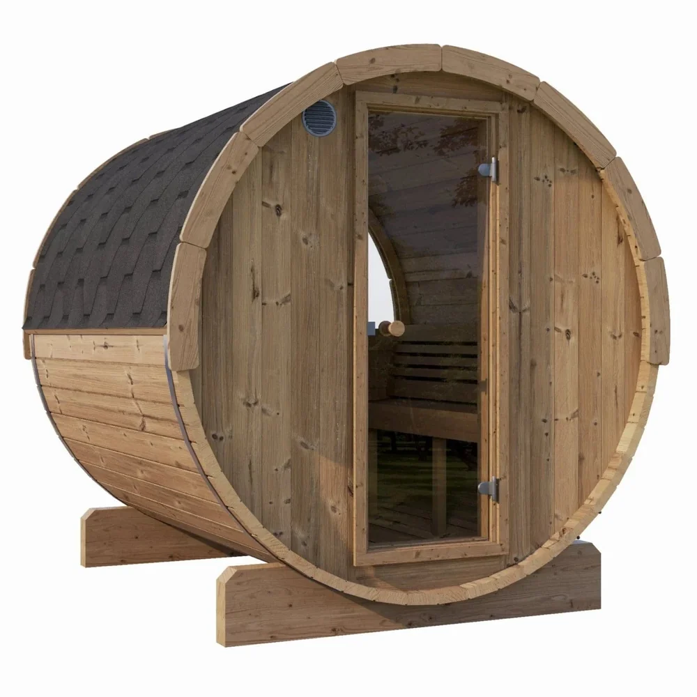 SaunaLife Model E8W 6 Person Sauna Barrel-Window SaunaLife Model E8W 6 Person Sauna Barrel-Window