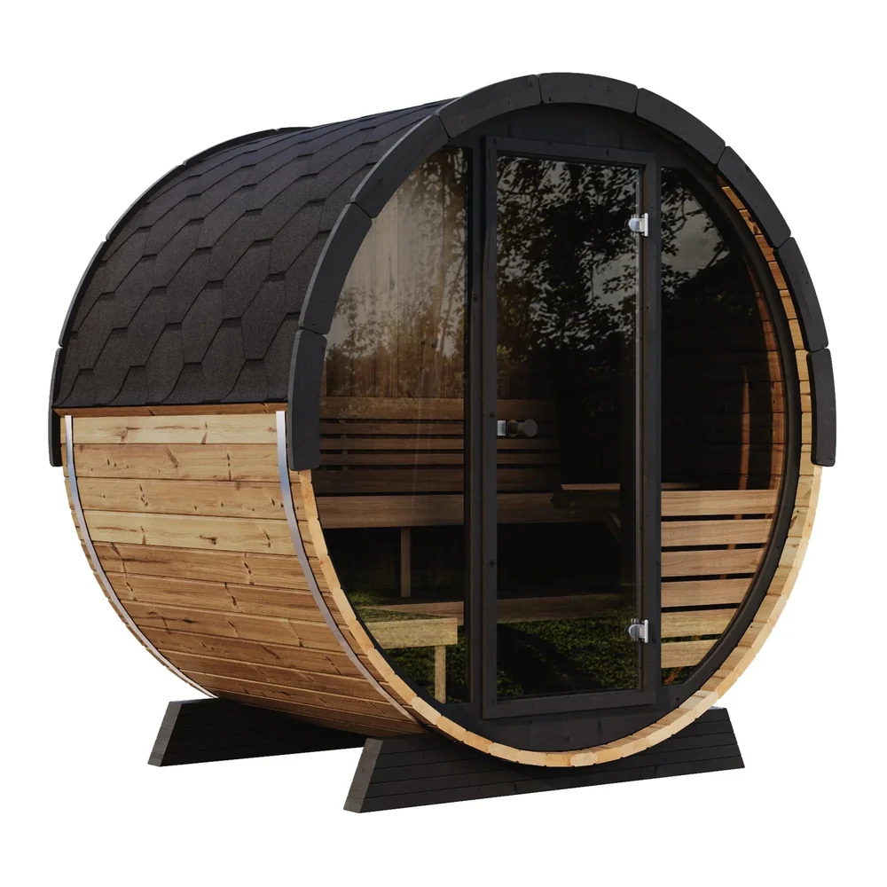 SaunaLife Model EE6G 4 Person Barrel Sauna SaunaLife Model EE6G 4 Person Barrel Sauna