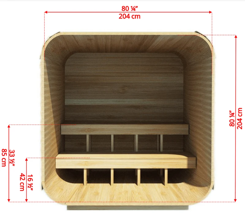Dundalk CT Luna 4 Person Cube Sauna Dundalk CT Luna 4 Person Cube Sauna - Image 4