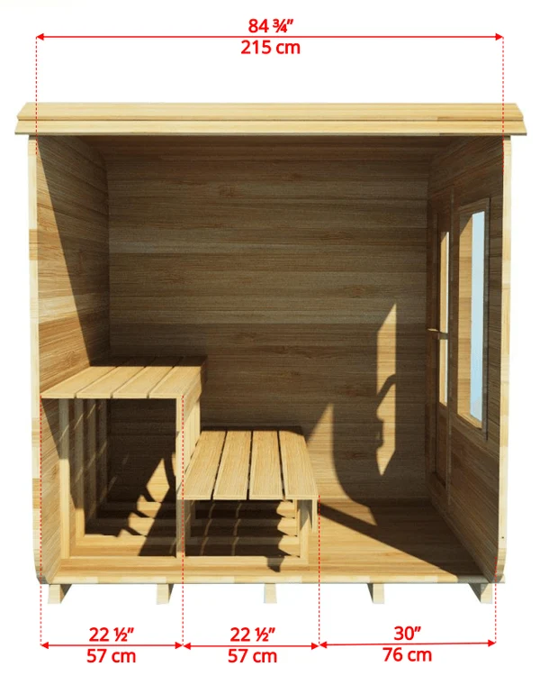 Dundalk CT Luna 4 Person Cube Sauna Dundalk CT Luna 4 Person Cube Sauna - Image 5