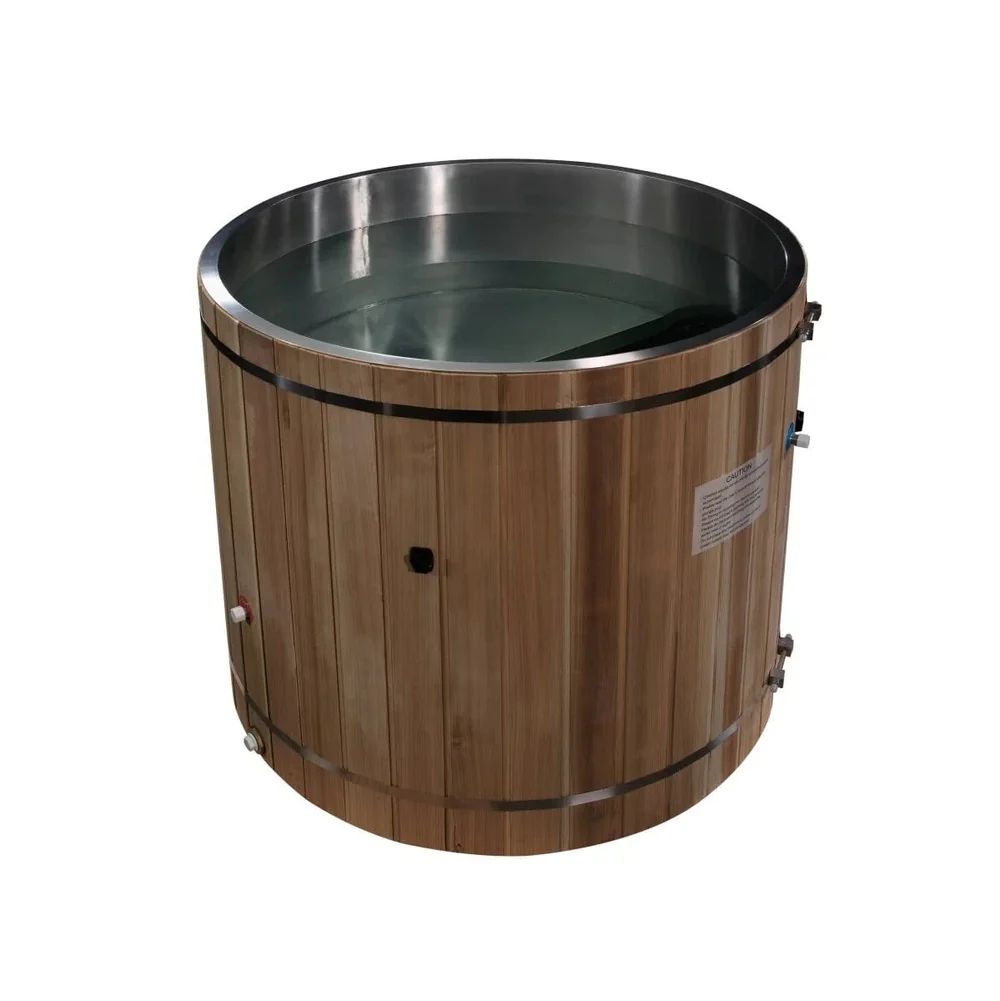Dynamic Cold Therapy Stainless Steel Plunge Tub Dynamic Cold Therapy Stainless Steel Plunge Tub with Pacific Cedar