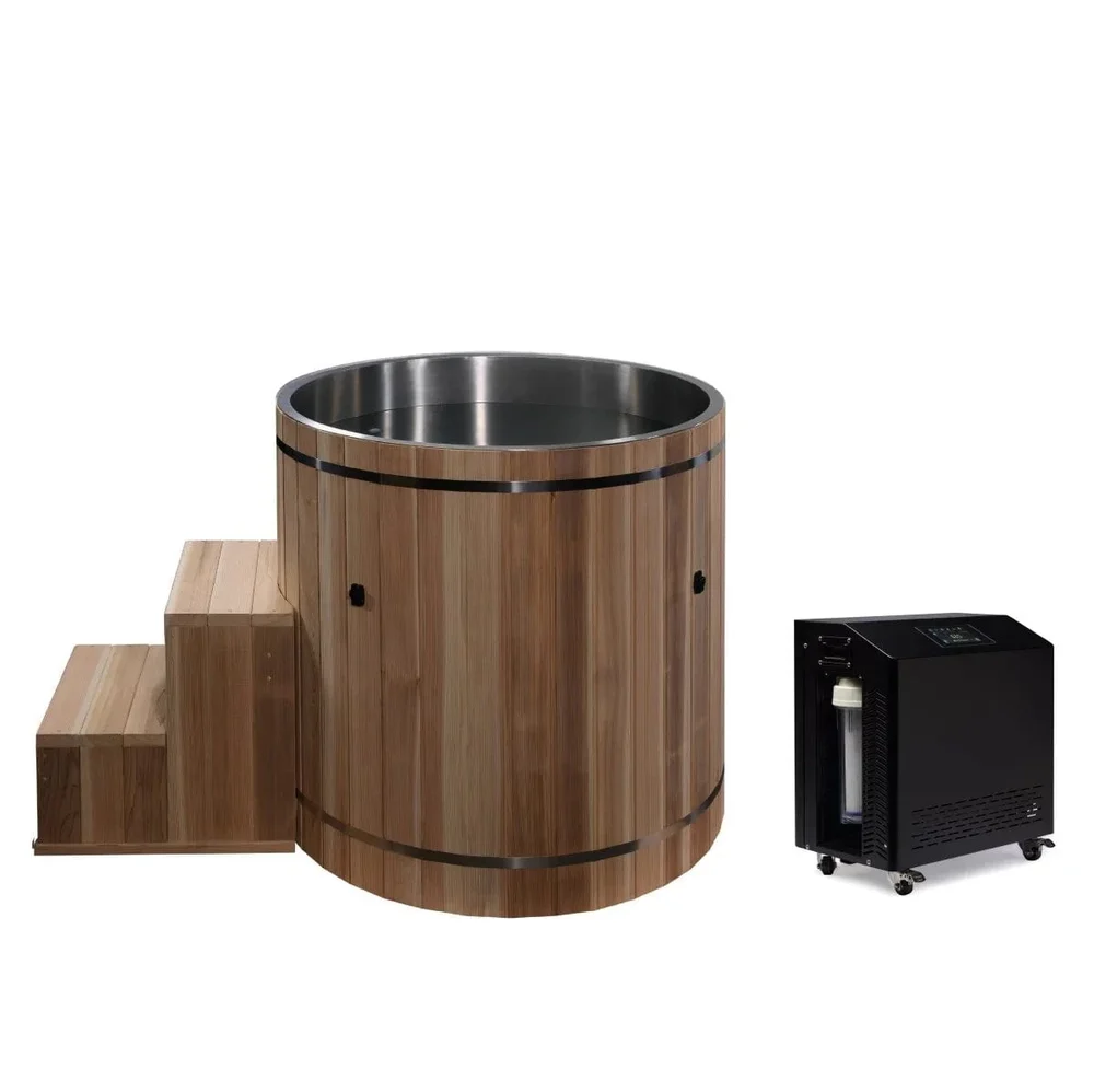 Dynamic Cold Therapy Stainless Steel Plunge Tub Dynamic Cold Therapy Stainless Steel Plunge Tub with Pacific Cedar