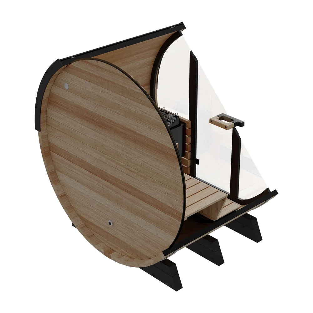 Finnmark FD-7 Outdoor Hybrid Infrared 4-Person Barrel Sauna Finnmark FD-7 Outdoor Hybrid Infrared 4-Person Barrel Sauna