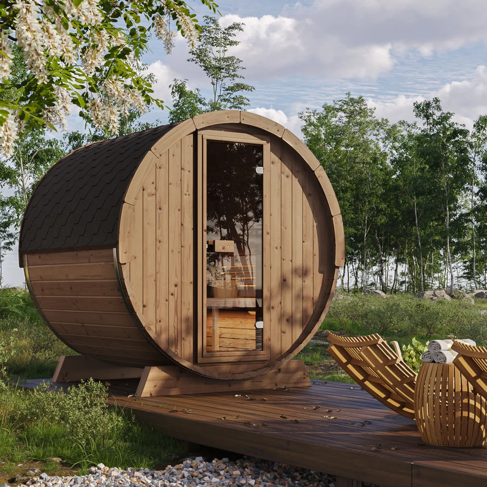 SaunaLife Model E6W 3 Person Sauna Barrel-Window SaunaLife Model E6W 3 Person Sauna Barrel-Window - Image 10