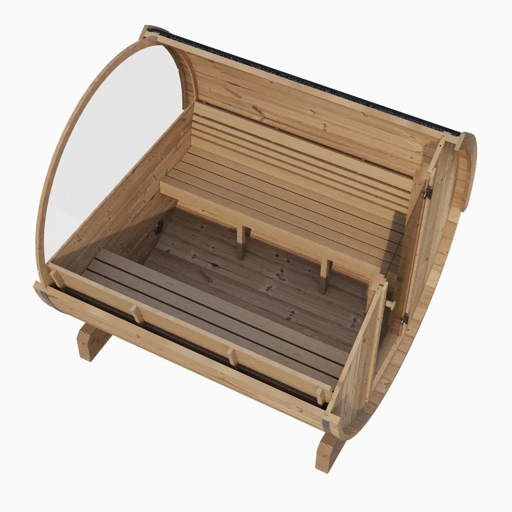 SaunaLife Model E8W 6 Person Sauna Barrel-Window SaunaLife Model E8W 6 Person Sauna Barrel-Window