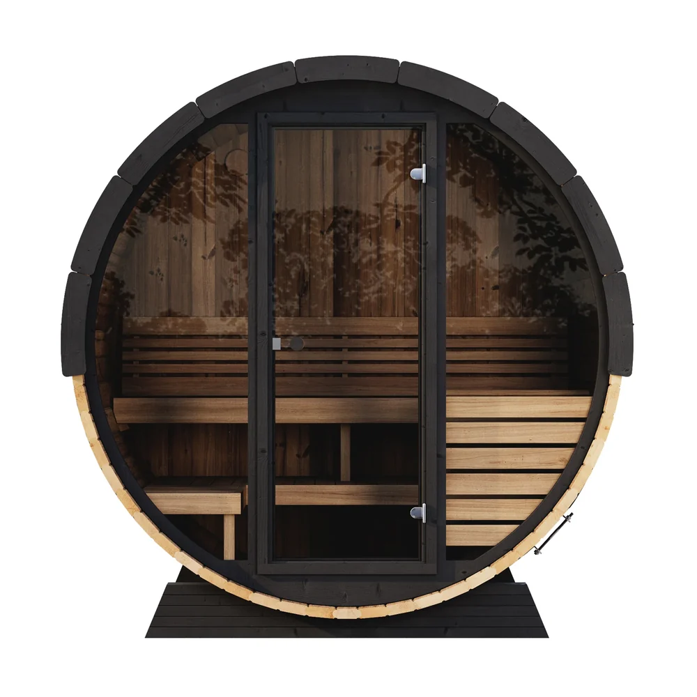 SaunaLife Model EE6G 4 Person Barrel Sauna SaunaLife Model EE6G 4 Person Barrel Sauna