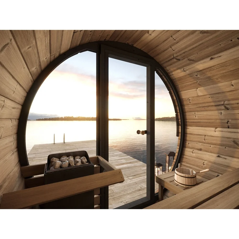 SaunaLife Model EE6G 4 Person Barrel Sauna SaunaLife Model EE6G 4 Person Barrel Sauna