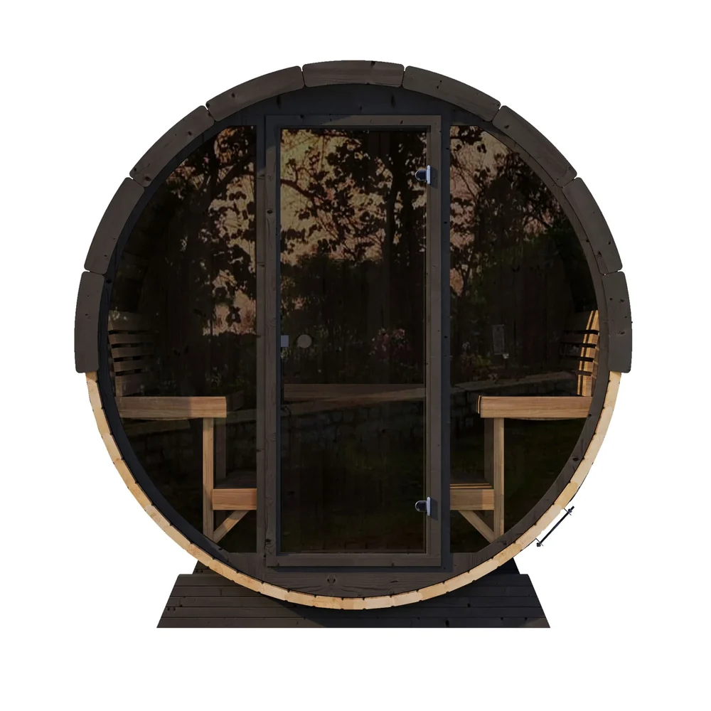 SaunaLife Model EE8G 6 Person Barrel Sauna SaunaLife Model EE8G 6 Person Barrel Sauna