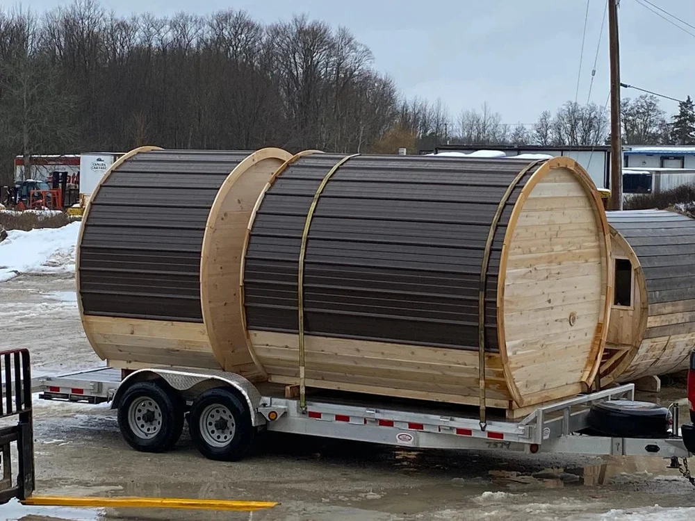 True North 4-6 Person 8' Long Outdoor Traditional Barrel Sauna True North 4-6 Person 8' Long Outdoor Traditional Barrel Sauna - Image 8