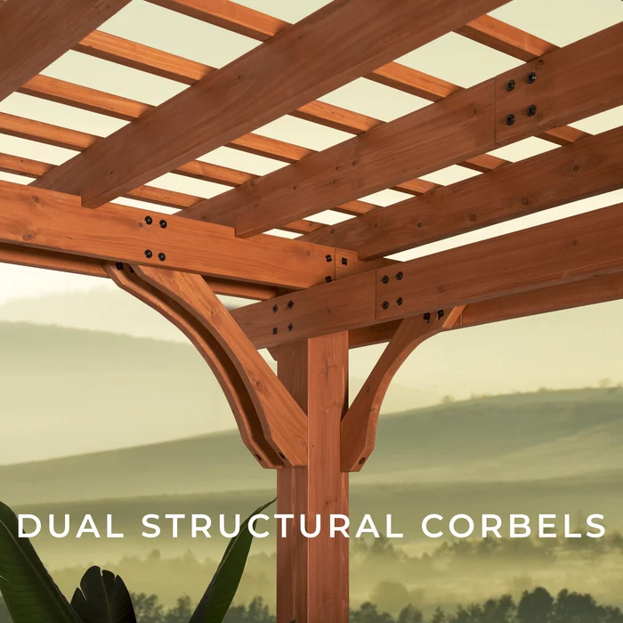 24x12 Beaumont Pergola 24x12 Beaumont Pergola - Image 4