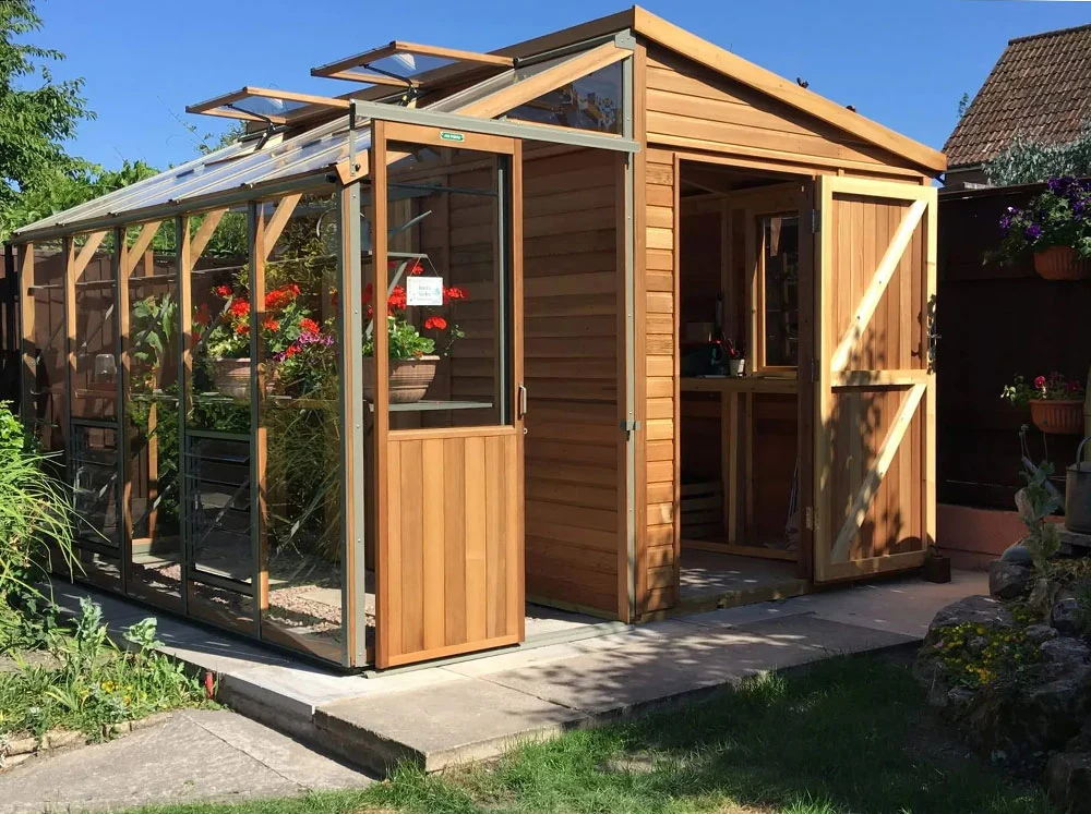 Alton Fusion Cedar Shed Greenhouse Combo Alton Fusion Cedar Shed Greenhouse Combo