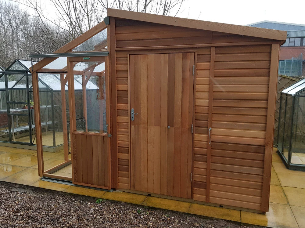 Alton Fusion Cedar Shed Greenhouse Combo Alton Fusion Cedar Shed Greenhouse Combo - Image 2