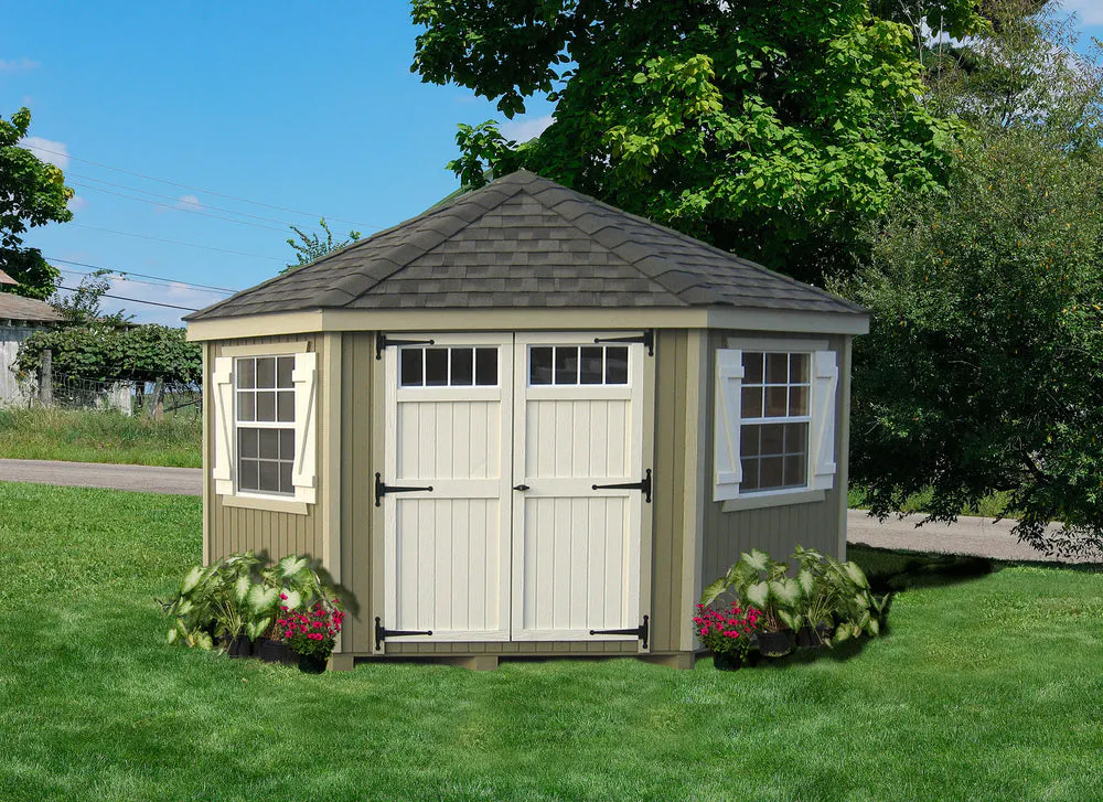 Colonial Five-Corner Shed By Little Cottage Company Colonial Five-Corner Shed By Little Cottage Company