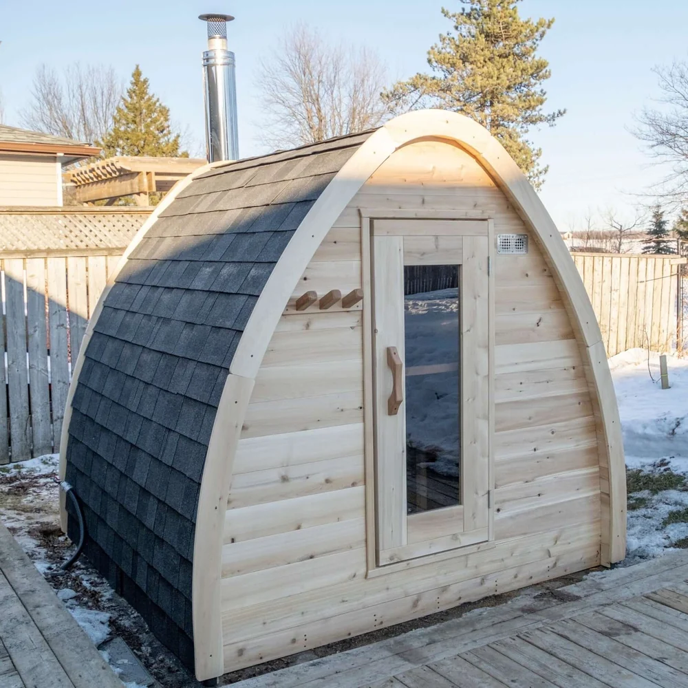 Dundalk CT Mini POD 4 Person Outdoor Sauna Dundalk CT Mini POD 4 Person Outdoor Sauna