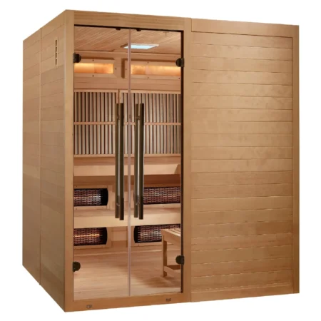 Golden Designs 2025 Toledo GDI-8360-01 6 Person Hybrid Indoor Sauna