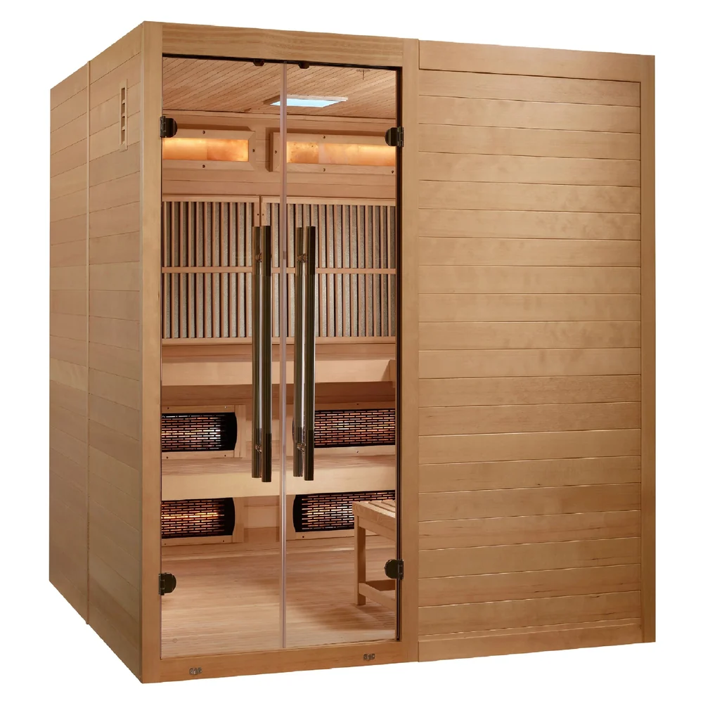 Golden Designs Toledo 6 Person Hybrid Indoor Sauna Golden Designs Toledo 6 Person Hybrid Indoor Sauna