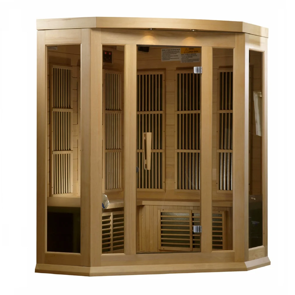 Maxxus 3-Person Low EMF FAR Infrared Sauna Canadian Hemlock Maxxus 3-Person Low EMF FAR Infrared Sauna Canadian Hemlock