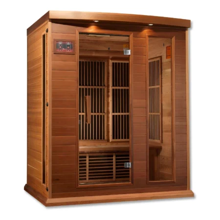 Maxxus 3-Person Montilemar Edition Near Zero EMF FAR Infrared Sauna Canadian Red Cedar