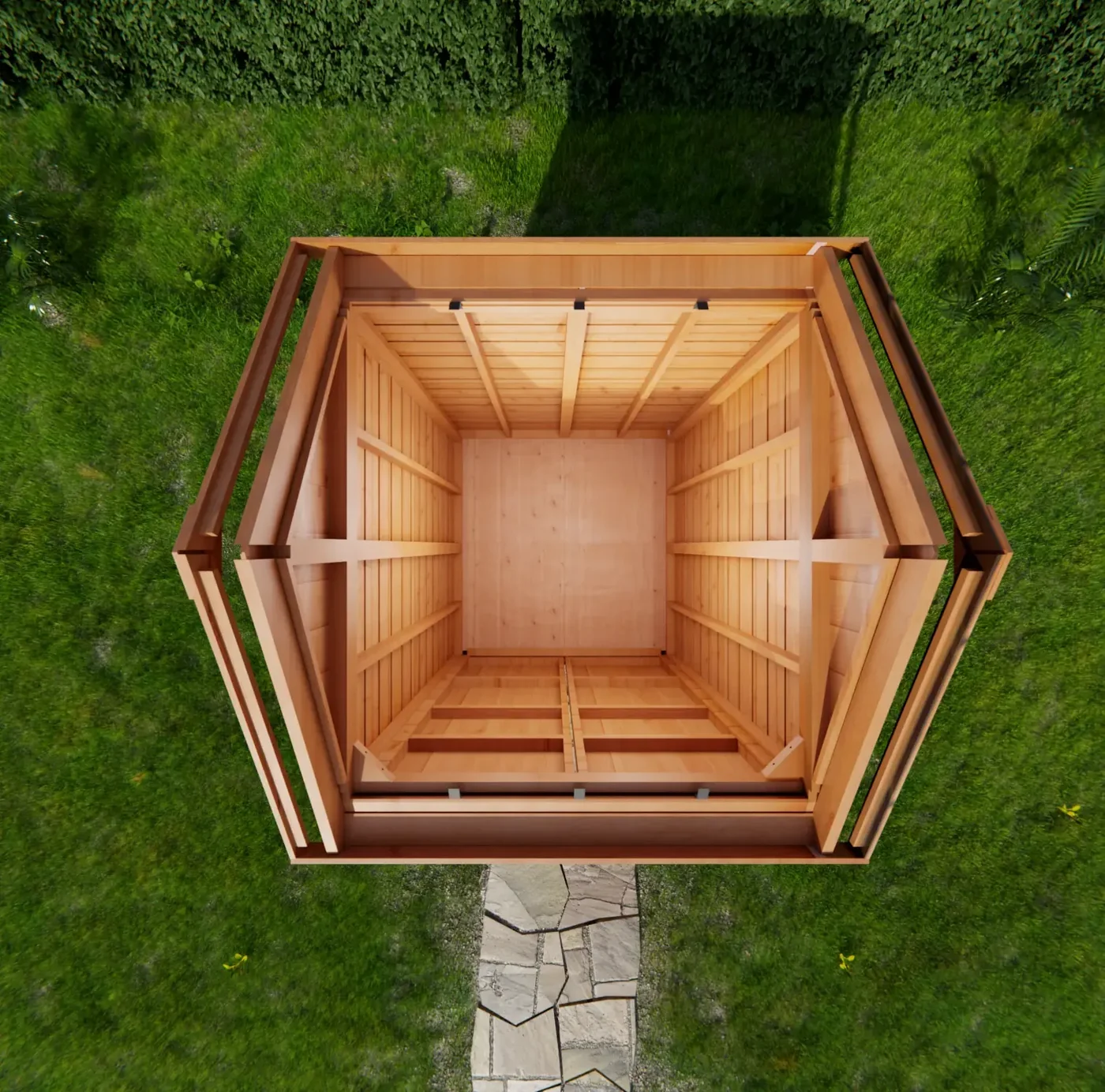 OLT 6x6 Cedar Storage Shed OLT 6x6 Cedar Storage Shed - Image 4