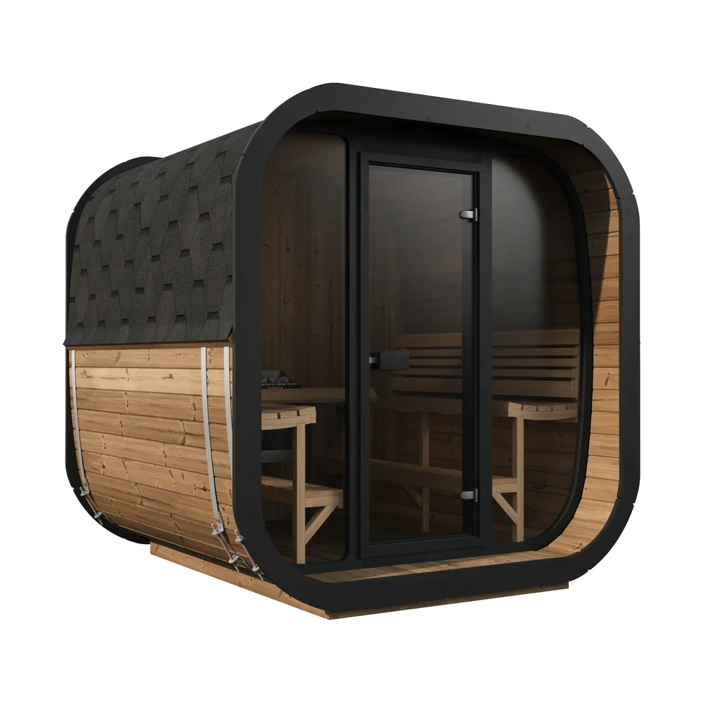 SaunaLife Model CL7G 6 Person Cube Series Outdoor Sauna Kit SaunaLife Model CL7G 6 Person Cube Series Outdoor Sauna Kit