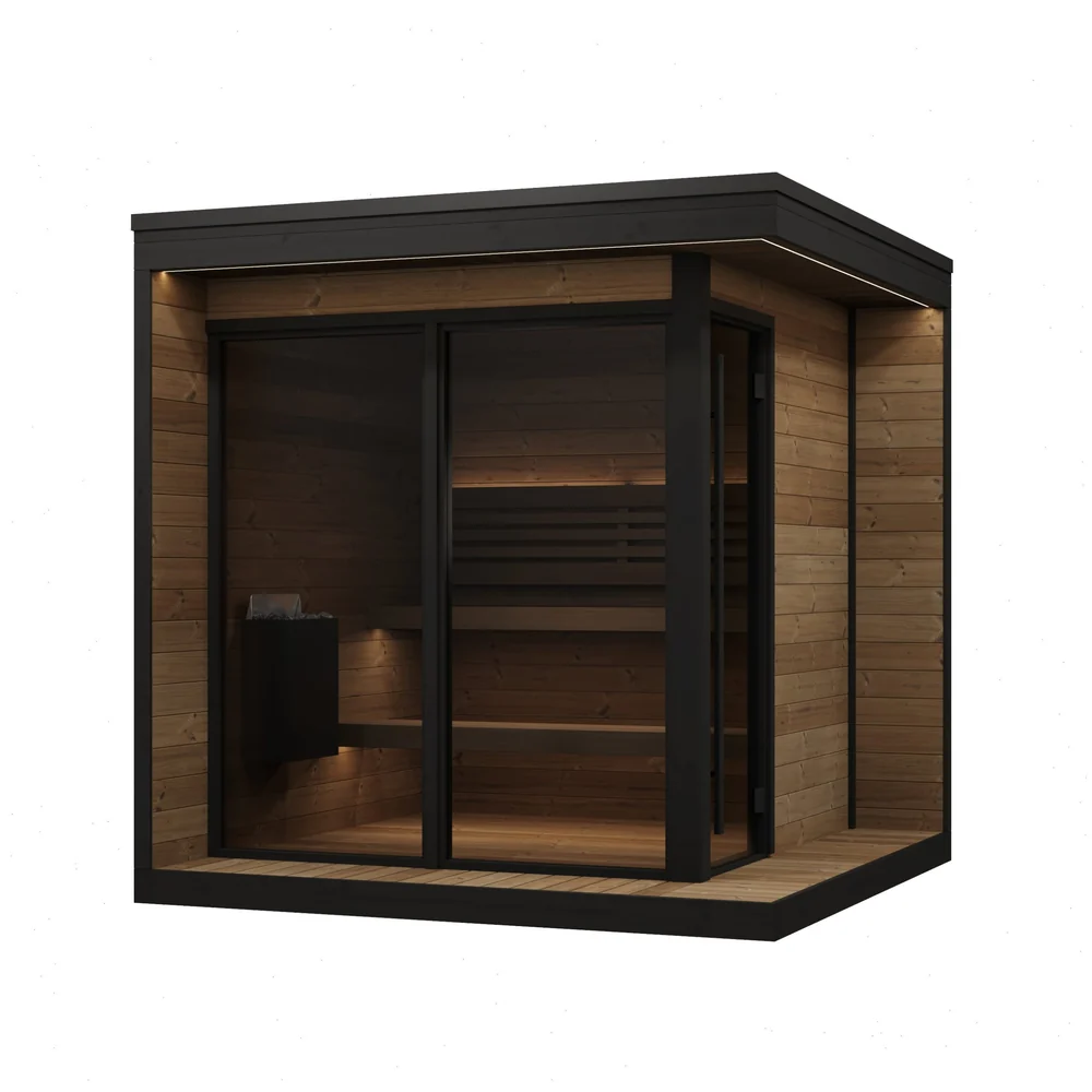SaunaLife Model GL6 6 Person Garden Luxury Series Outdoor Sauna Kit SaunaLife Model GL6 6 Person Garden Luxury Series Outdoor Sauna Kit