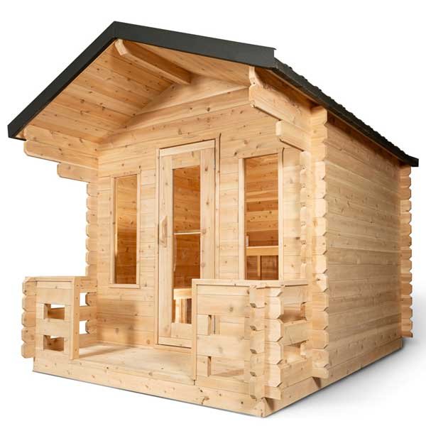 Dundalk CT Georgian 6 Person Outdoor Sauna with Porch Dundalk CT Georgian 6 Person Outdoor Sauna with Porch - Image 19