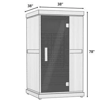 Finnmark FD-1 Full Spectrum 1-Person Infrared Sauna Finnmark FD-1 Full Spectrum 1-Person Infrared Sauna - Image 5