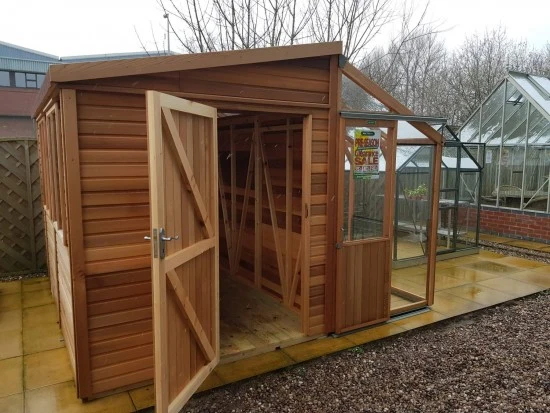 Alton Fusion Cedar Shed Greenhouse Combo Alton Fusion Cedar Shed Greenhouse Combo - Image 4