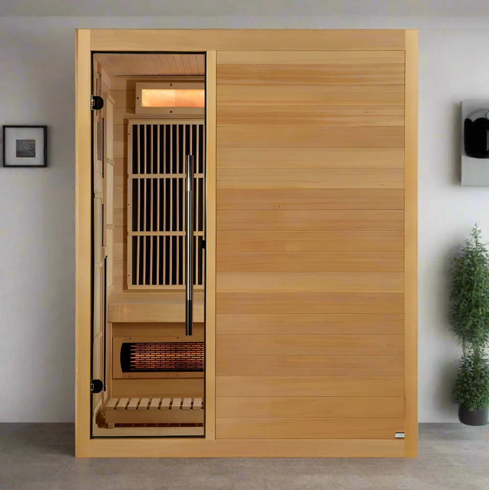 Golden Designs Soria 3 Person Hybrid Indoor Sauna Golden Designs Soria 3 Person Hybrid Indoor Sauna - Image 2