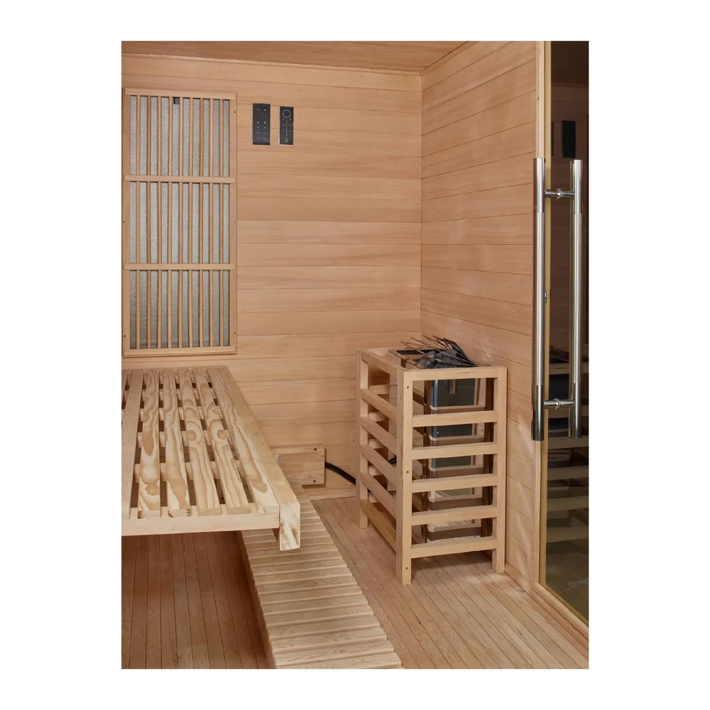 Golden Designs Soria 3 Person Hybrid Indoor Sauna Golden Designs Soria 3 Person Hybrid Indoor Sauna - Image 4