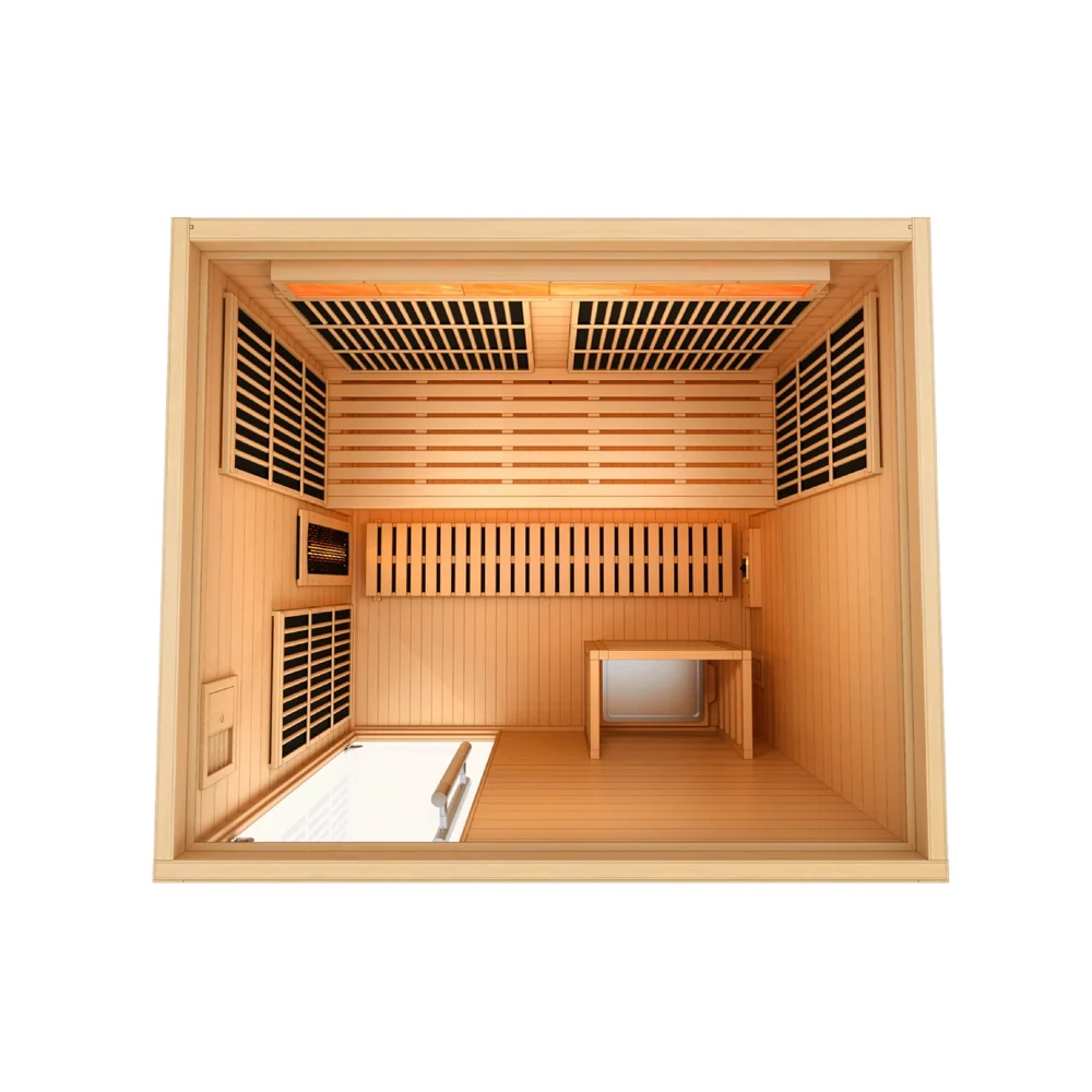 Golden Designs Soria 3 Person Hybrid Indoor Sauna Golden Designs Soria 3 Person Hybrid Indoor Sauna - Image 3