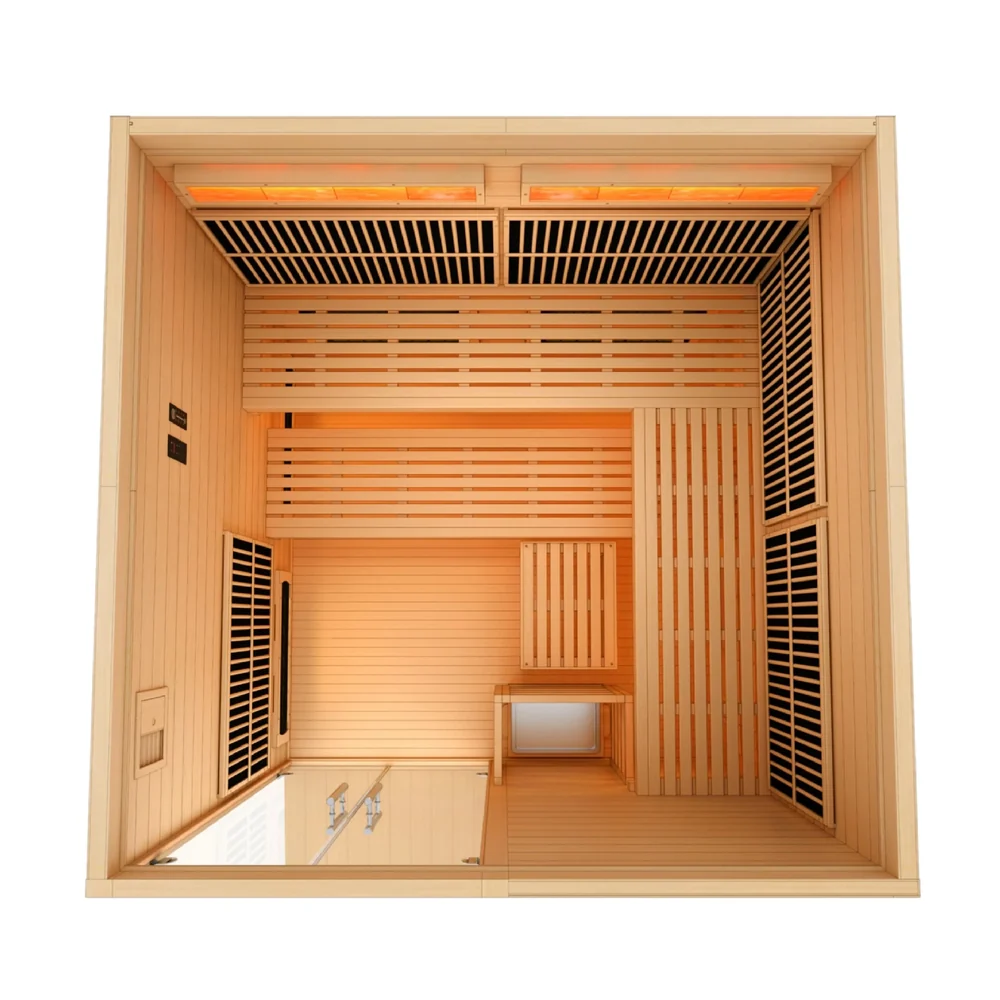 Golden Designs Toledo 6 Person Hybrid Indoor Sauna Golden Designs Toledo 6 Person Hybrid Indoor Sauna - Image 4