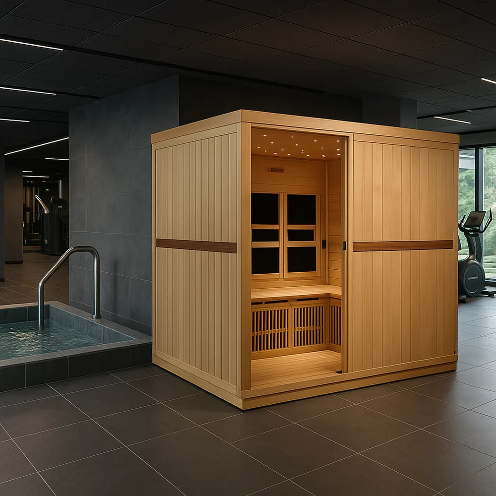 Golden Designs Catalonia 8-person Full Spectrum Near Zero EMF FAR Infrared ADA Sauna Golden Designs Catalonia 8-person Full Spectrum Near Zero EMF FAR Infrared ADA Sauna - Image 2
