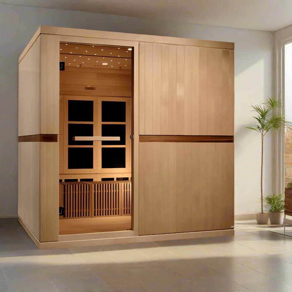 Golden Designs Catalonia 8-person Full Spectrum Near Zero EMF FAR Infrared ADA Sauna Golden Designs Catalonia 8-person Full Spectrum Near Zero EMF FAR Infrared ADA Sauna - Image 4
