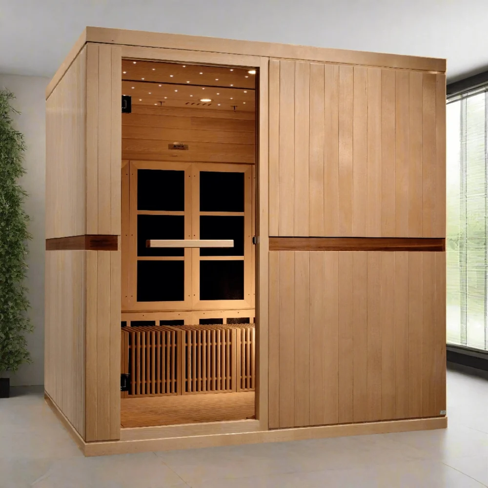 Golden Designs Catalonia 8-person Full Spectrum Near Zero EMF FAR Infrared ADA Sauna Golden Designs Catalonia 8-person Full Spectrum Near Zero EMF FAR Infrared ADA Sauna - Image 10