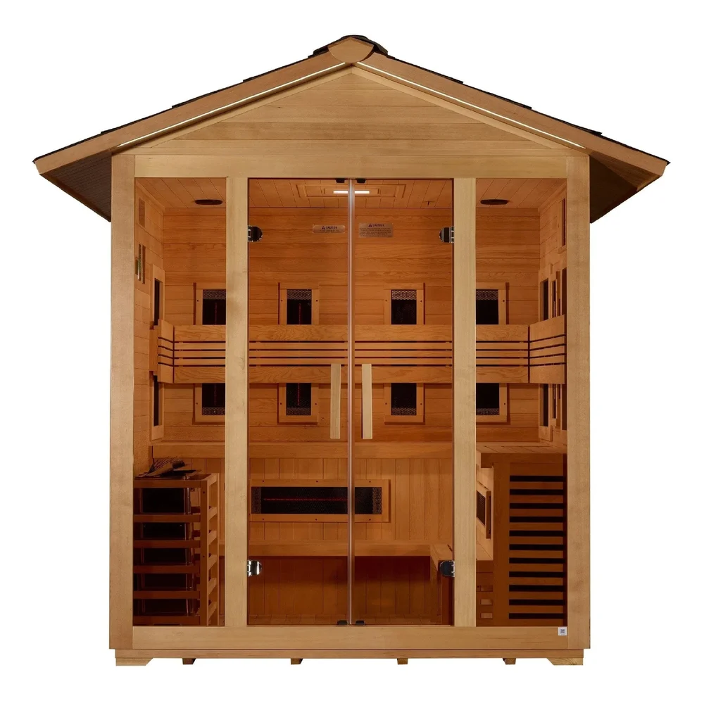 Golden Designs Gargellen 5 Person Hybrid Outdoor Sauna Golden Designs Gargellen 5 Person Hybrid Outdoor Sauna - Image 8