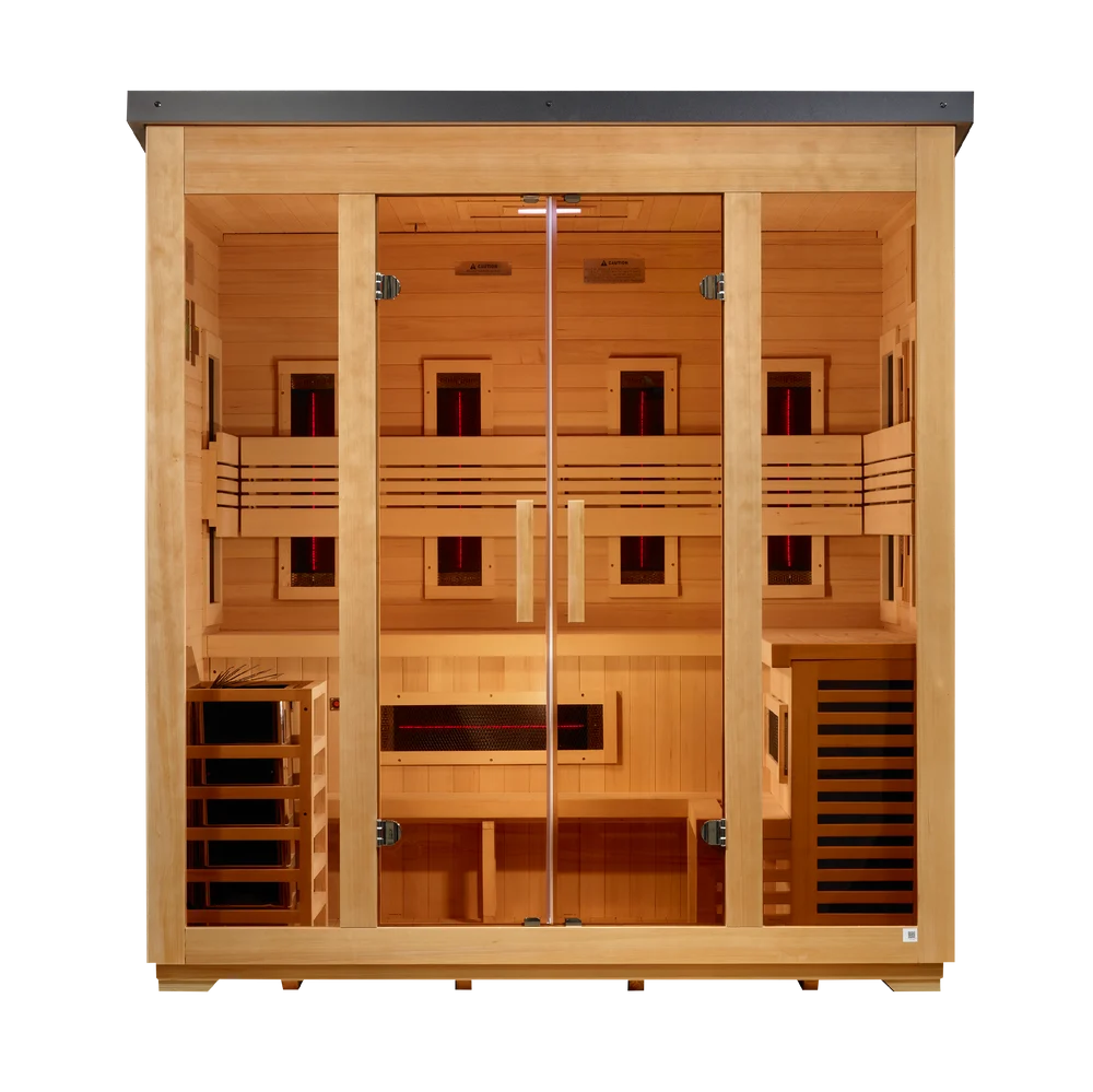 Golden Designs Gargellen 5 Person Hybrid Outdoor Sauna Golden Designs Gargellen 5 Person Hybrid Outdoor Sauna - Image 7