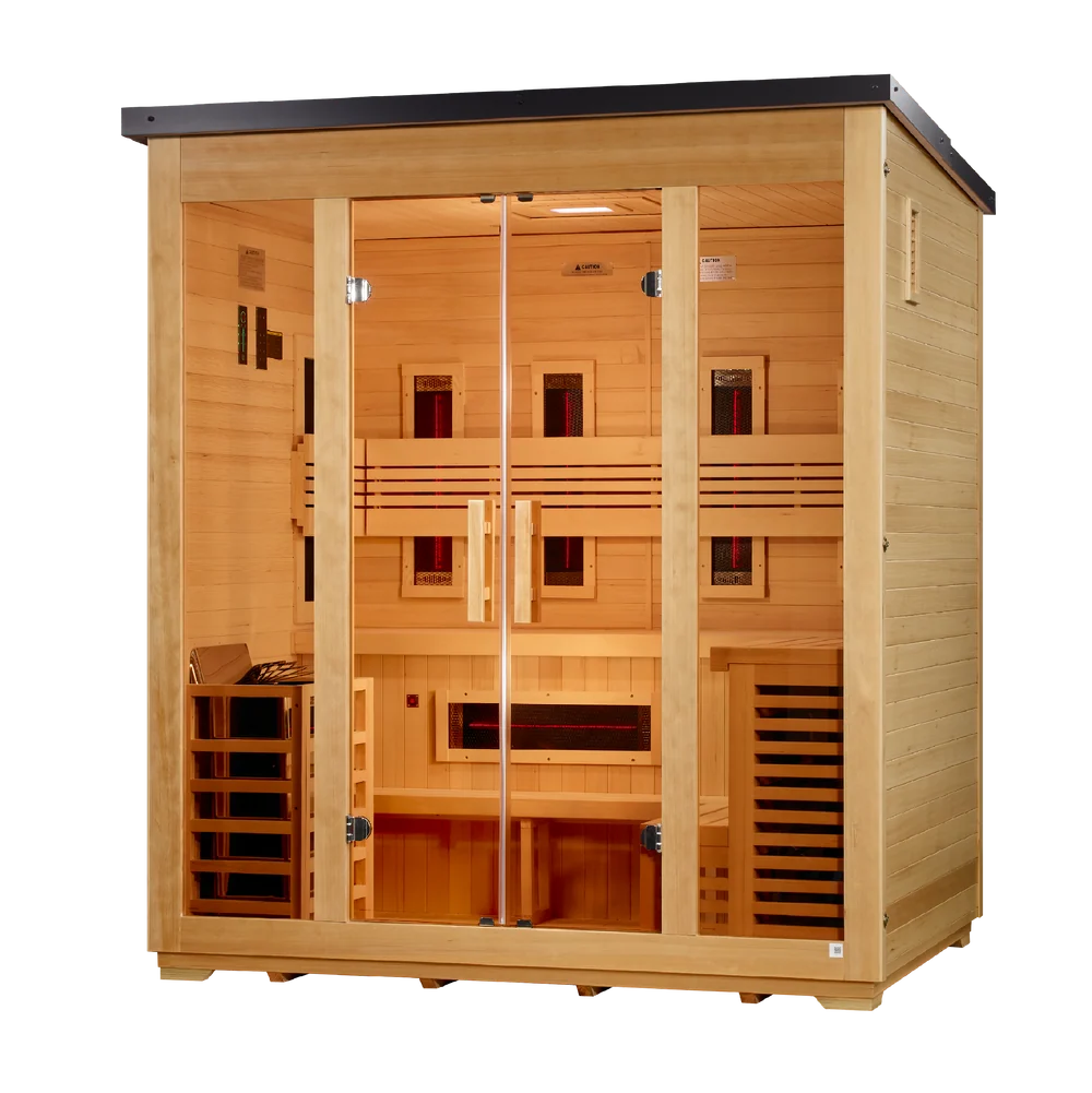 Golden Designs Gargellen 5 Person Hybrid Outdoor Sauna Golden Designs Gargellen 5 Person Hybrid Outdoor Sauna - Image 5