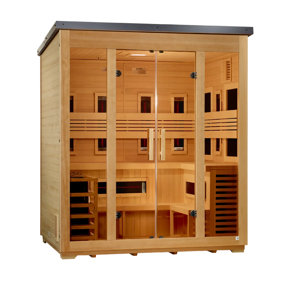 Golden Designs Gargellen 5 Person Hybrid Outdoor Sauna Golden Designs Gargellen 5 Person Hybrid Outdoor Sauna - Image 9