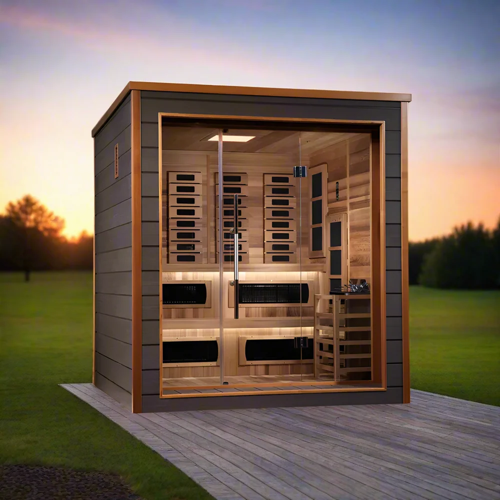 Golden Designs Karlstad 6 Person Hybrid Outdoor Sauna Golden Designs Karlstad 6 Person Hybrid Outdoor Sauna - Image 5