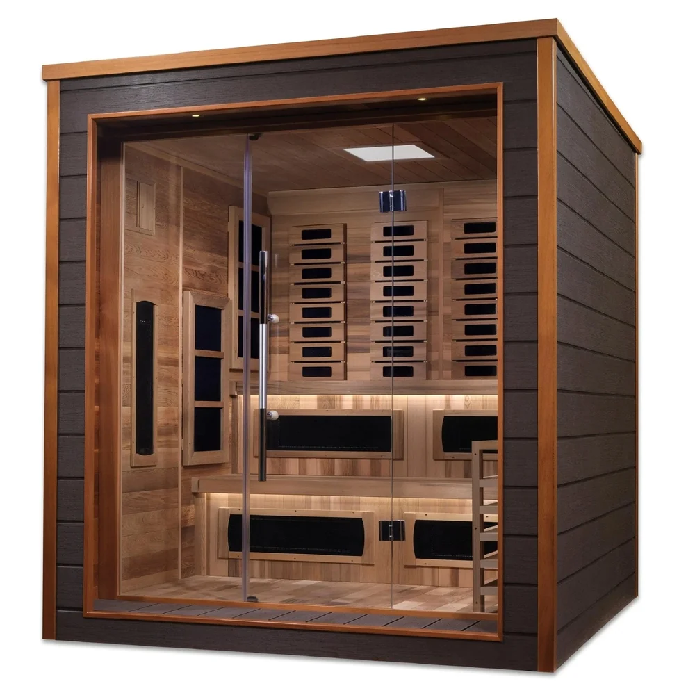 Golden Designs Karlstad 6 Person Hybrid Outdoor Sauna Golden Designs Karlstad 6 Person Hybrid Outdoor Sauna - Image 9