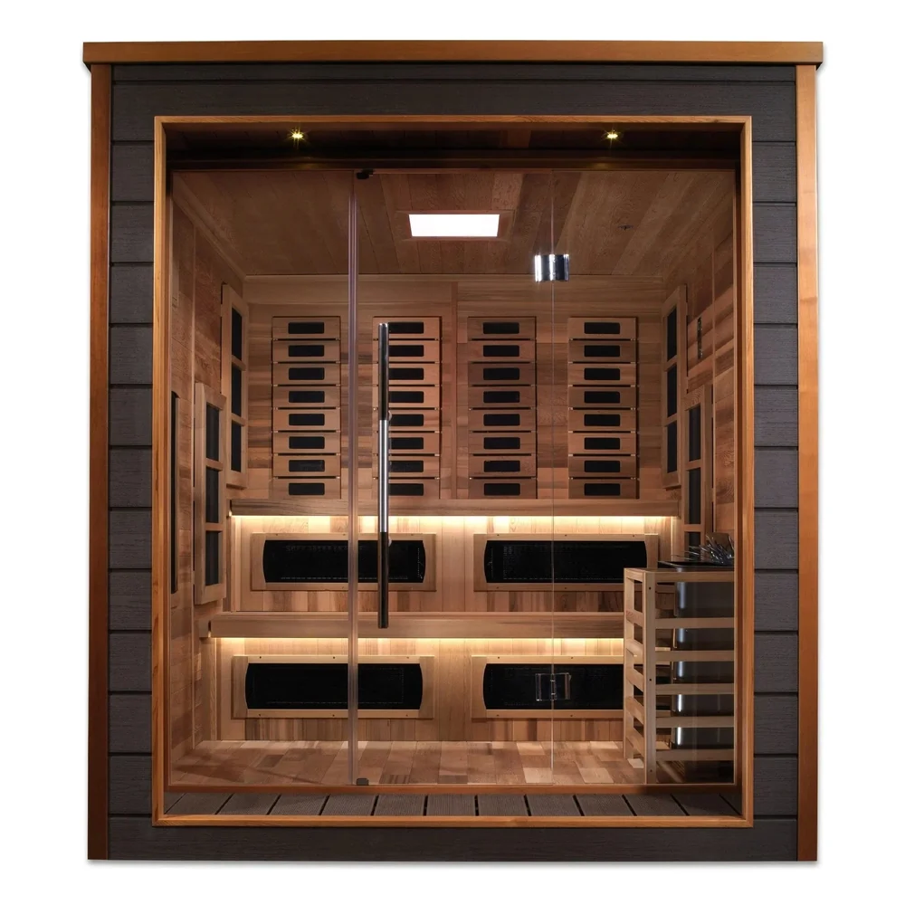 Golden Designs Karlstad 6 Person Hybrid Outdoor Sauna Golden Designs Karlstad 6 Person Hybrid Outdoor Sauna - Image 10