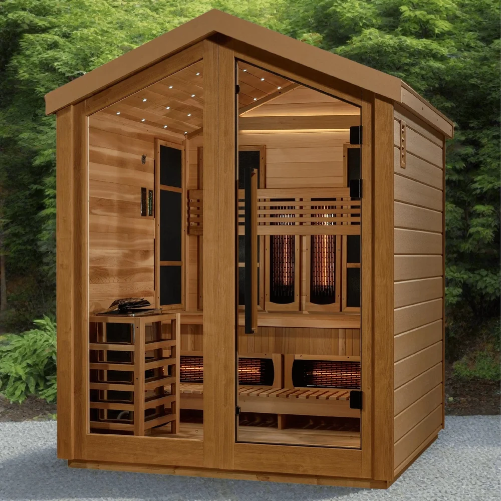 Golden Designs Loviisa 3 Person Hybrid Outdoor Sauna Golden Designs Loviisa 3 Person Hybrid Outdoor Sauna - Image 4