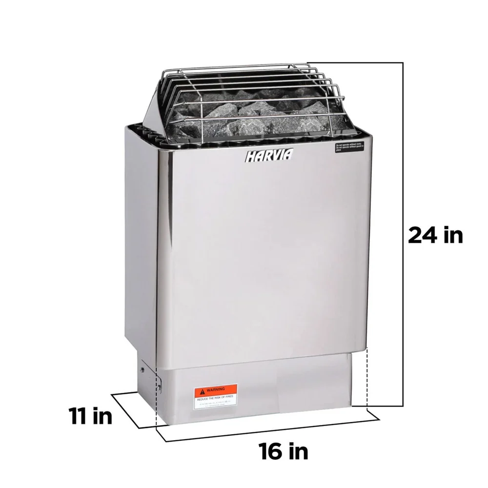 Harvia KIP80B 8 kW Electric Sauna Heater w/ Built-in Controls Harvia KIP80B 8 kW Electric Sauna Heater w/ Built-in Controls - Image 5