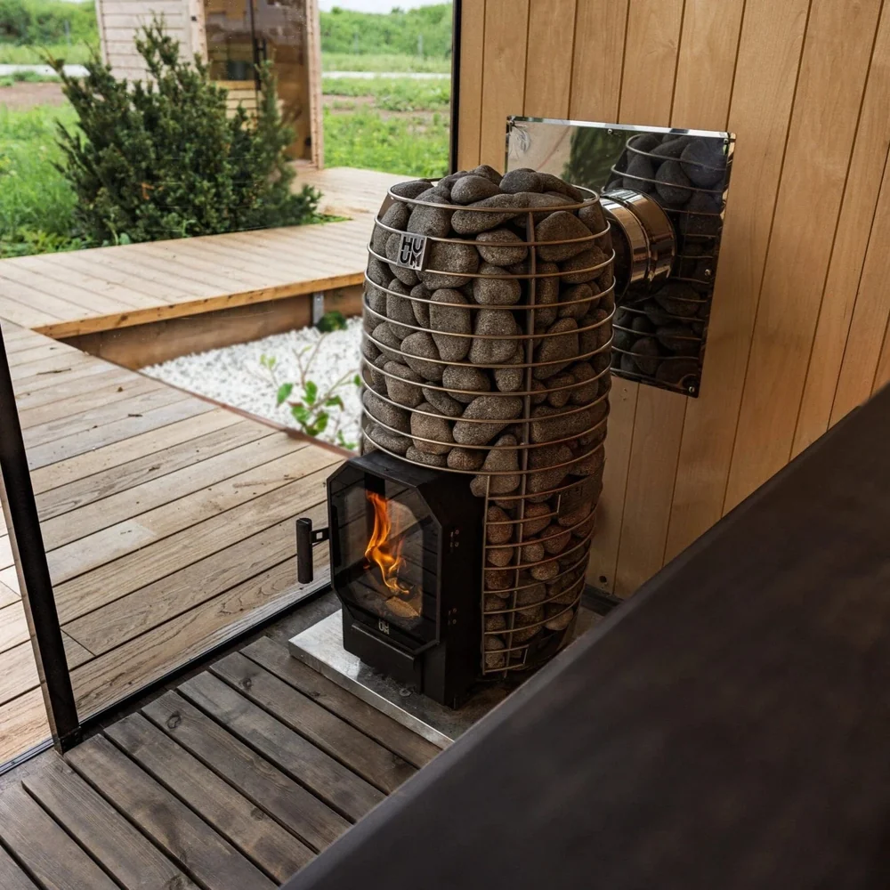 HUUM HIVE Flow LS Sauna Stove with Firebox Extension HUUM HIVE Flow LS Sauna Stove with Firebox Extension - Image 4